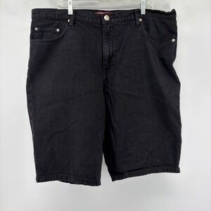 Neo Blue Mens Black Denim Shorts Size 44 Made in USA Relaxed Fit Streetwear